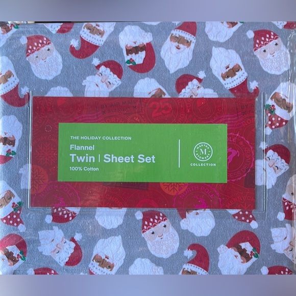 Bedding Nwt Martha Stewart Holiday Collection Santa Multiracial